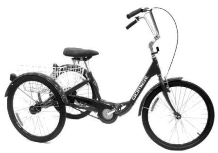 TRIKE 24" 6 Speed SHIMANO, 2500 Series (Designed in Australia) Metalic BLACK