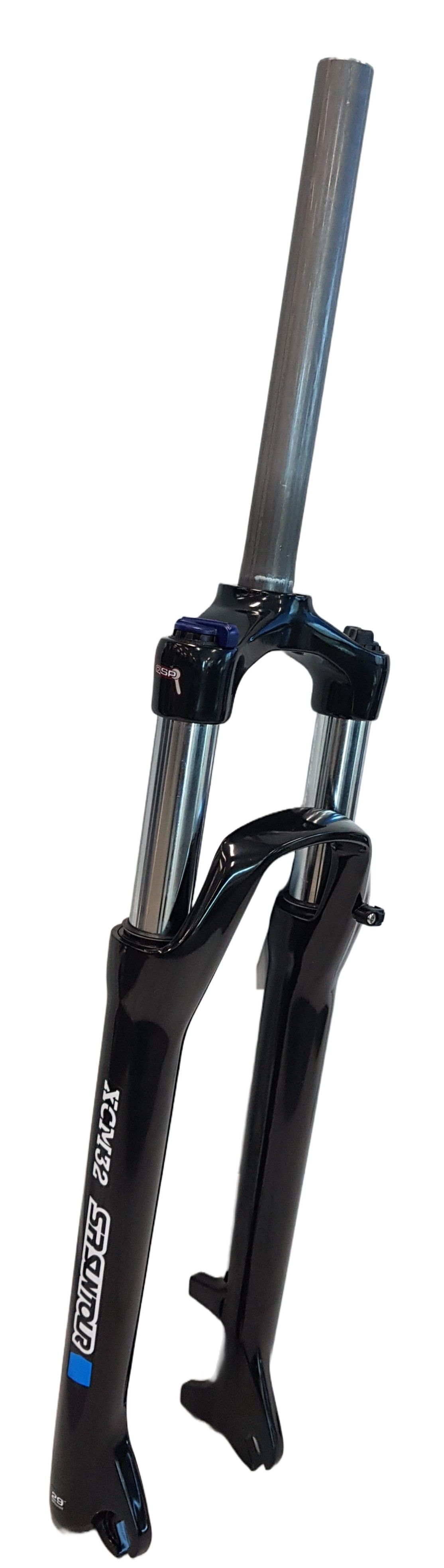 SUSPENSION FORK 29, Threadless, XCM 32mm Stanchions. Hydraulic Lock-Out. Alloy Lowers. CroMo Steerer. 1 1/8. 9mm Drop Outs. Disc ONLY. 100mm Travel, Gloss BLACK YS728 (47mm Offset)