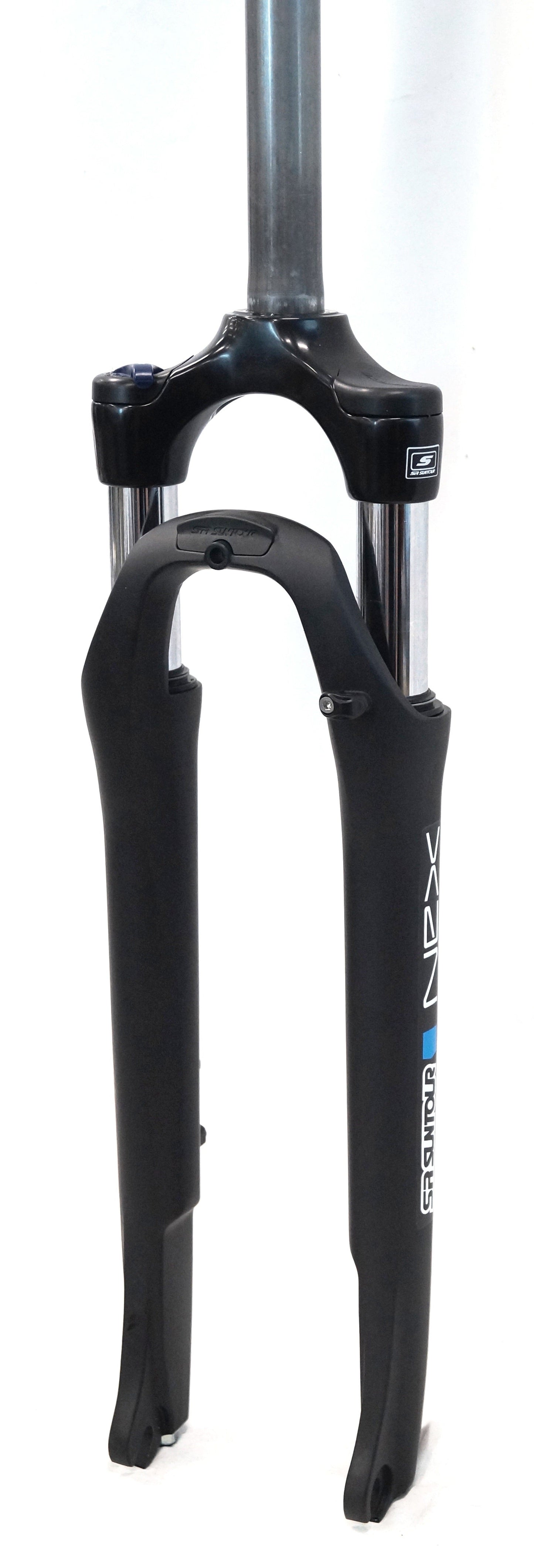 SR Suntour Suspension Fork 700C, NEX, travel 63mm, 9mm dropouts, HLO, preload adjust DISC, 1 1/8" steerer, BLACK 255mm steerer