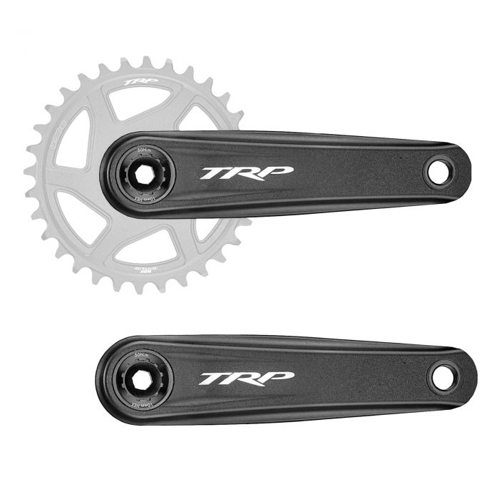 TRP Crank CK-8070 Aluminum Crank, 165mm Length Cinch compatible interface/ 83 (DH), Sandblasted Black (Chainring sold separately)