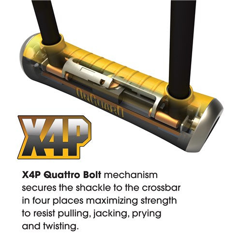 Pitbull Series - Medium U-Lock Keyed - 9cm x 17.5cm D 14mm