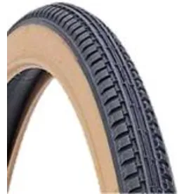 TYRE 27 x 1 1/4 VRB015, BLOCK tread, BKG Black with Gum Wall , Quality Vee Rubber product (32-630) VEE RUBBER label but no barcode