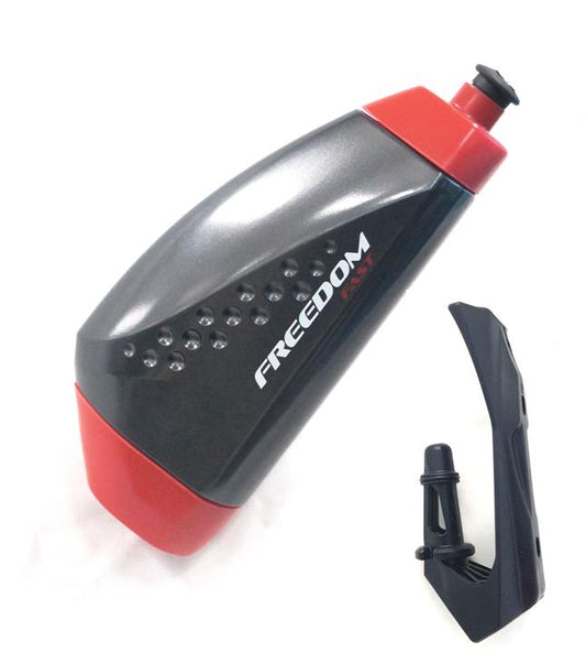 Crazy Pricing  - NOW INCREDIBLE VALUE AERO Hydration system     BOTTLE - Freedom Fast (Aero Bottle) from Freedom Cycling Systems, Black Bottle with Red Lids