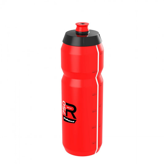 WATER BOTTLE, SENSATIONAL - wide mouth - easy squeeze  HIGH FLOW,  LIGHTWEIGHT SPORT BOTTLE 750ML RED Screw-On Cap Professional type - Quality Polisport product