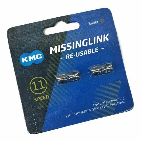 Connecting Links, KMC, Mod.CL555R- BLACK DLC for 11 speed, 2 pces per card