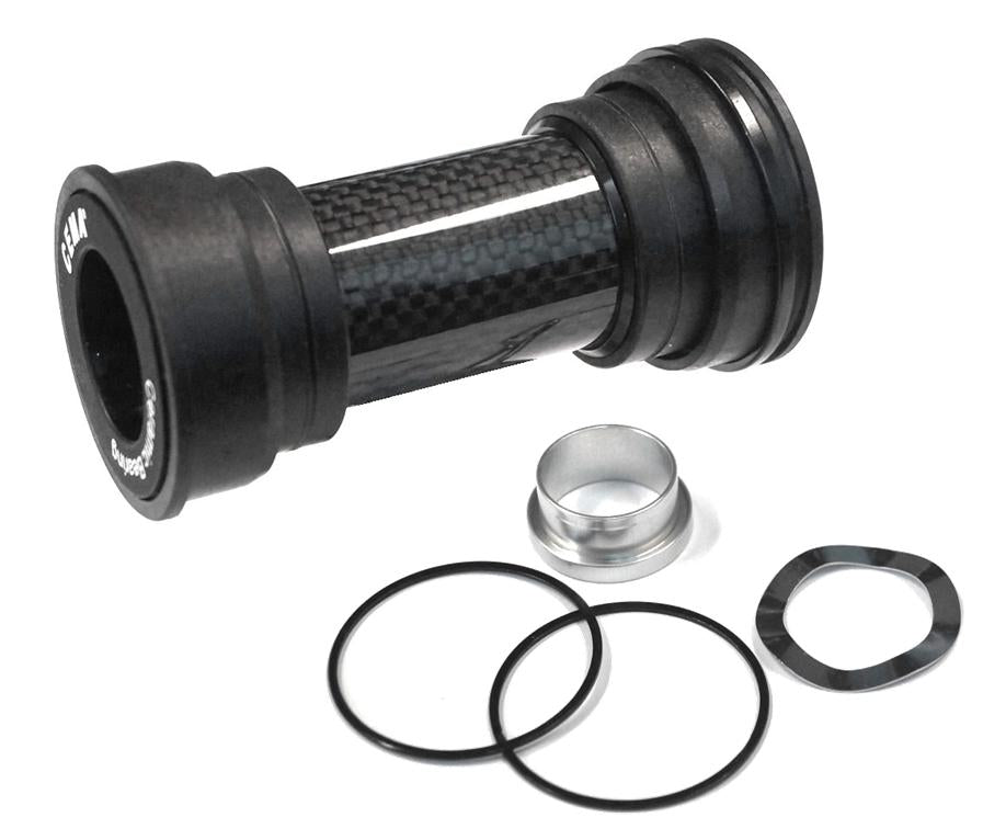 Bottom Bracket CEMA, Ceramic Hybrid, Press Fit, W:86.5/92 x OD:41, 24/24 for SHIMANO/FSA BB (Inc SRAM Spacer fittings) Plastic Cups,  Mod.SRC-BT-86PR