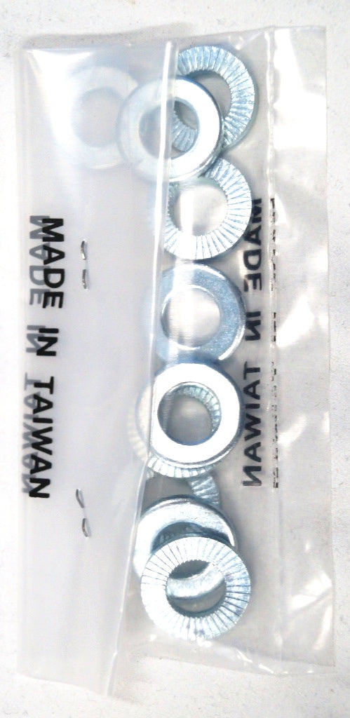 WASHER - Knurled Washer, ID 10mm, OD 18mm, Thickness 3mm. (Bag of 10)