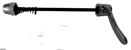 SKEWER Front, 128mm, Q/R, Steel, BLACK (NOT to be used with Disc brake bicycles)