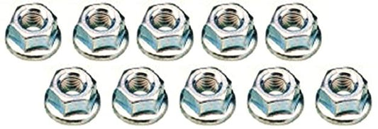 HUB NUT - For 14mm Axle Flange, Bag of 10, Silver
