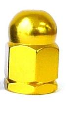 Sorry temp o/s  ALLOY AXLE NUT - 3/8" x 26, Height 25mm, Gold