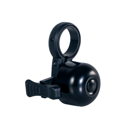 `A NEW ITEM - BELL - flick bell, for dia 22.2-25.4mm H/B, mount below H/B, alloy/plastic, black