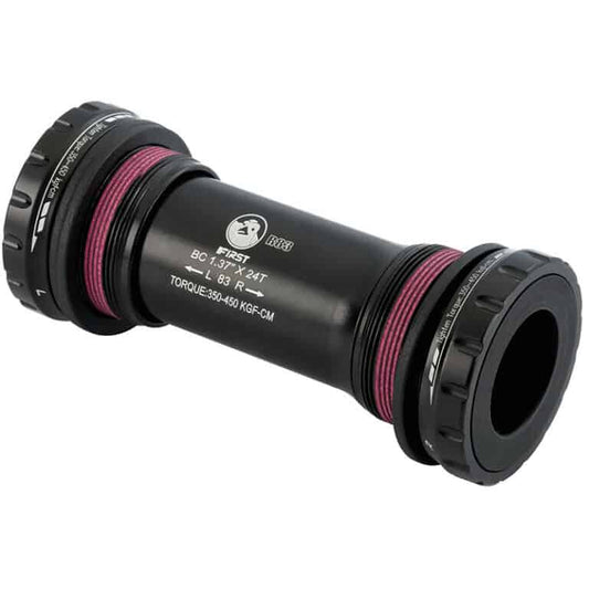 BOTTOM BRACKET SET - External Bearing BB Set, Ceramic Bearing, shimano MTB Compatible, For 83mm D/H Shell, BLACK