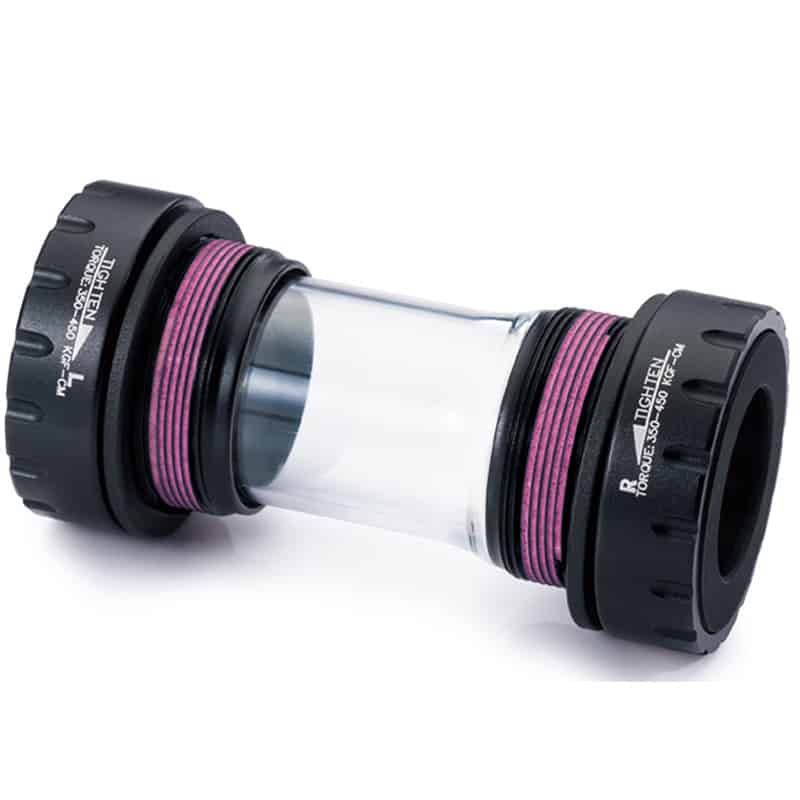BOTTOM BRACKET SET - External Bearing BB Set, Ceramic Bearing, shimano ROAD Compatible, For 68 & 73mm Shell, BLACK