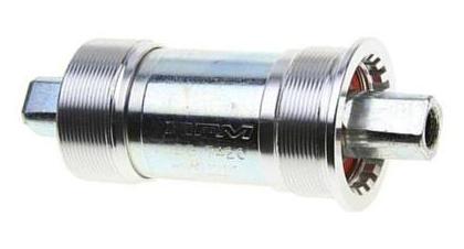 Bottom Bracket Cartridge, 68mm Shell, 110.5mm, Sealed Bearing, Threaded, Steel Cup