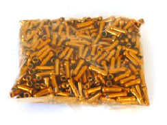 CABLE END - Inner Wire End Cap, 2.3mm Inside Dia, GOLD (Bag of 500)