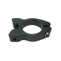 CLAMP - 31.8mm - Rear Carrier/Seatpost Clamp with lip - With Additional Nodes (5mm) To Attach Rear Carrier - BLACK