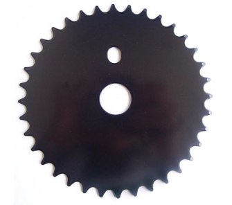 CHAIN RING  1/2 x 1/8 x 36T, Steel  BLACK