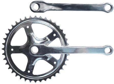 Single Chainwheel Set 40T x 165mm L&R COTTERED 3/32 (requires cotter pins)