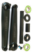 CRANK SET - 3 Piece, 175mm, Sealed bearing, mid type.19 x 8T spindle, Black