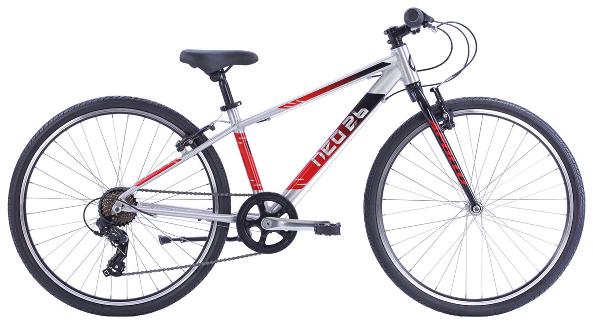 Neo+ 26 7s Boys Brushed Alloy / Black, Red Fade