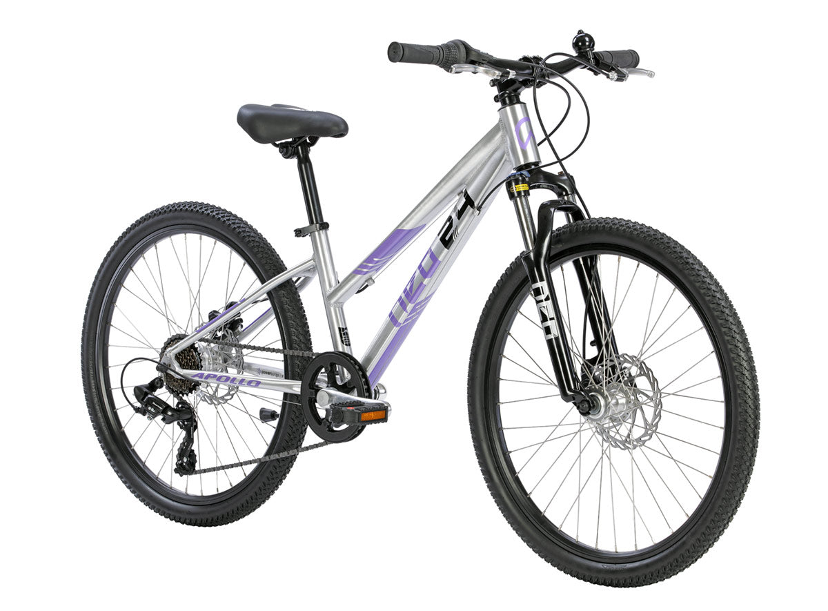 Neo Disc+ 24 7s Girls Brushed Alloy / Lavender / Black
