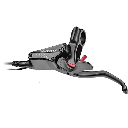 BRAKE LEVER - Tektro Auriga Twin Front Brake Lever (Left Hand) for Mod.HD-E545, with brake sensor & cut off cable 200mm, Black
