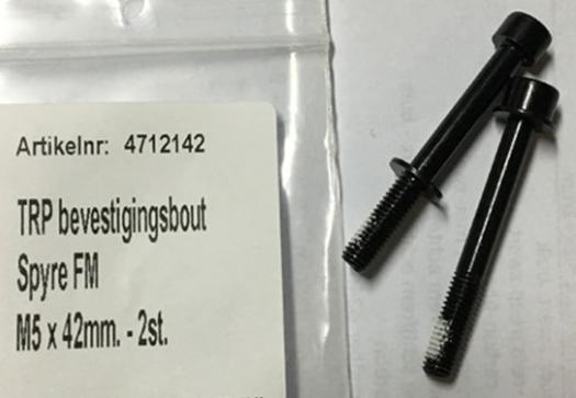 Mounting Bolt   TRP Spyre / HYRD Flat Mount 42mm Mounting Bolt (Bag of 2)