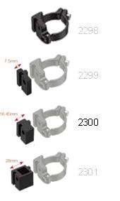 Extension 16.45mm - Clamp For Front Deraileur 34.9mm (Item 2298) M6 x 30 bolt