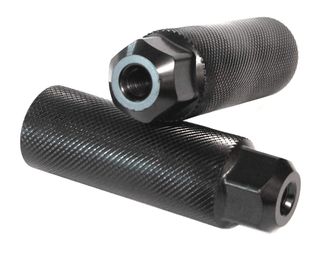 STEEL Footpegs, dia 3/8 x 26T, 33MM x 102mm BLACK