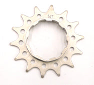 COG - For Cassette Hub, FLANGE CR-MO, 14T, 3/32, SILVER