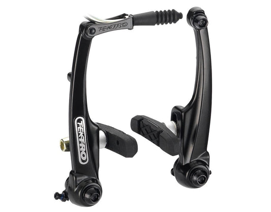 TEKTRO BRAKE - V-Brake (Sold Individually) L 110mm with 836.12 cartridge pads 63mm, Sand Blasted Black, Quality Tektro product in After market packaging