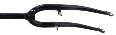 FORK  26, Threaded 100mm, 1"  (ID22.2mm, Stem 230mm)  with Pivots.  BLACK