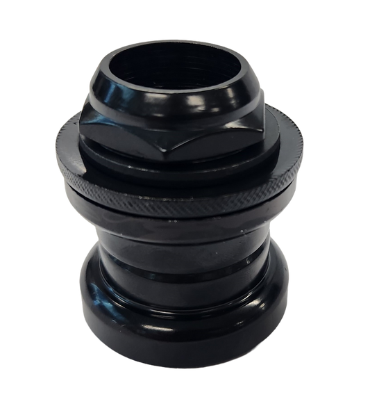 Head Set 1" Threaded for BMX, Steel, BLACK (21.1 ID, 32.5 OD, 27.0 Crown Race)