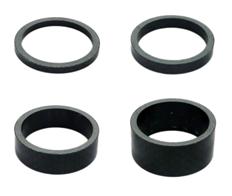 SPACER SET Carbon, 1 1/8" dia, qty 1of 3,5,10,15mm per bag
