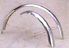 MUDGUARD SET  20, F & R, STAINLESS