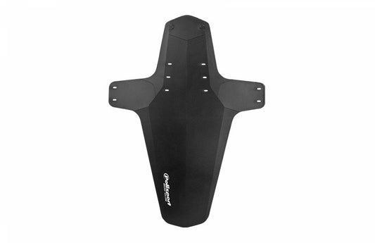 MUDGUARD, Dual Purpose, front MTB or  rear for saddle rail, (use "as is" for front or cut to size for rear)  BLACK, Quality Polisport product