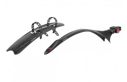 MUDGUARD SET  26-29ER/700c, Front & Rear, QR Rear, Downtube mudflap for front, Quality Polisport product (Front 60mm/Rear 45mm Wide)