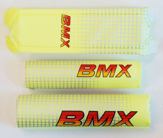 CRASH PAD Suit 16" Bike, FLURO LIME (Set 3)