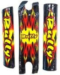 12" Bully Pad Set, Set of 2, BLACK