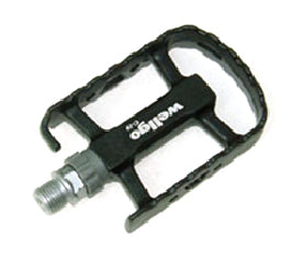 PEDALS 9/16" Sealed Bearings, Alloy Body/Cro-mo Axle, BLACK