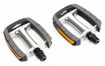 Pedals, alloy, non-slip foot pads, 9/16" axle