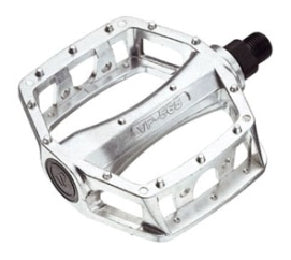 PEDALS, Large platform, ALLOY, BMX 1/2" SILVER