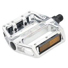 PEDALS 9/16" BMX, Large Platform, One Piece Alloy Body, SILVER