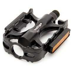 PEDALS 9/16" MTB, One Piece, Alloy, BLACK