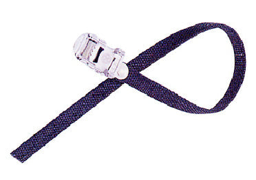 TOE STRAPS, NYLON, BLACK, 450mm, (Sold in Pairs)