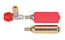 Co2 INFLATOR KIT  with 2 x 16g Threaded Cartridges, Precision Body with Air Control Knob, Insulator Sleeve, AV & FV