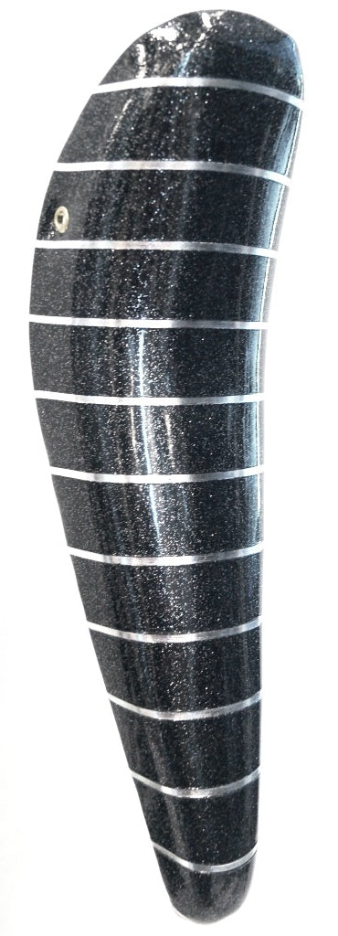 SADDLE  Banana,  for 20" High Riser, BLACK w/SPARKLES & Silver Stripe