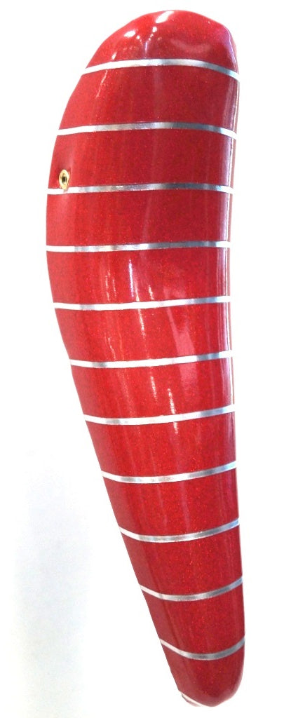 SADDLE  Banana,  for 20" High Riser, RED w/SPARKLES & Silver Stripe