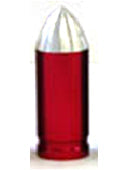 Valve cap for F/V bullet red