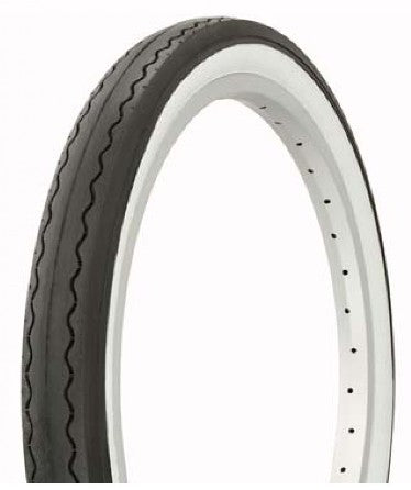 TYRE 20 x 2.125 BLACK with WHITE WALLS, Freestyle (57-406)